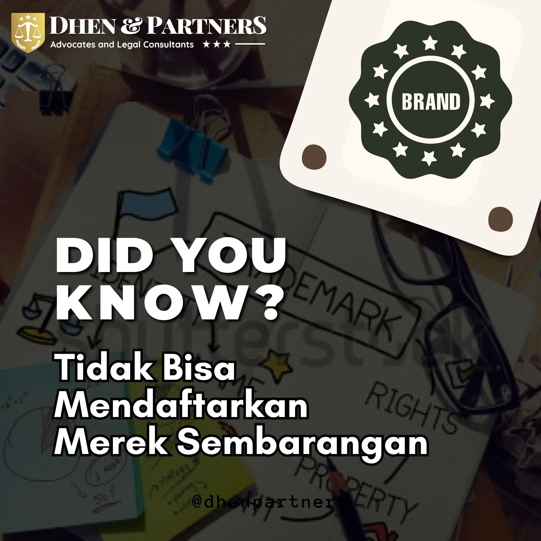 Tidak Bisa Mendaftarkan Merek Sembarangan