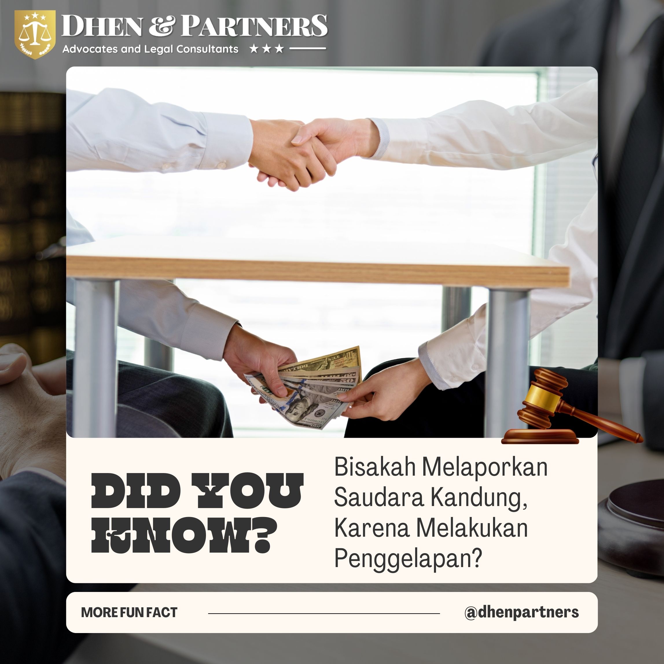 Tahukah Kamu? “Bisakah Melaporkan Saudara Kandung, Karena Melakukan Penggelapan ?”