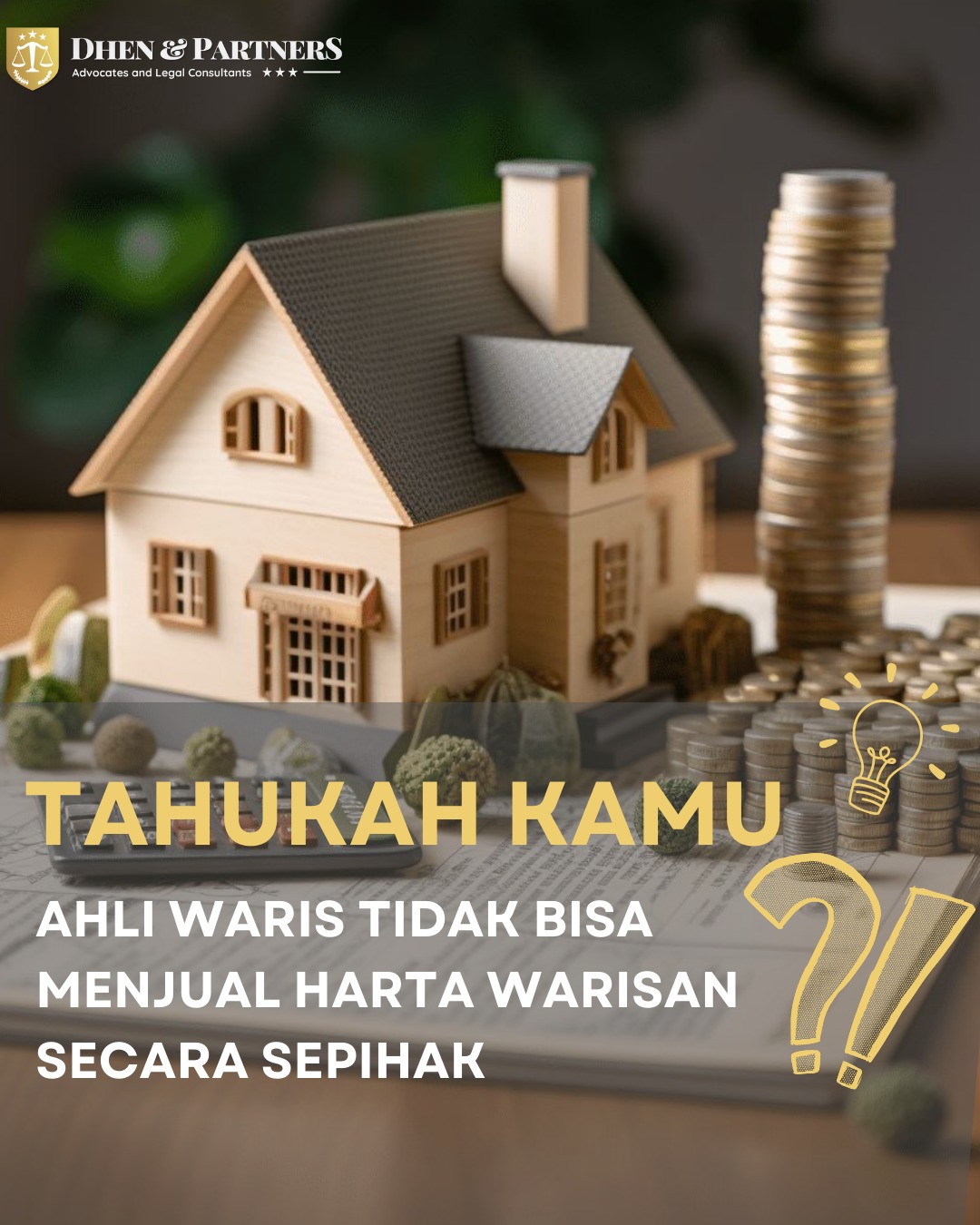 Ahli waris tidak dapat menjual harta warisan secara sepihak. Kok bisa?