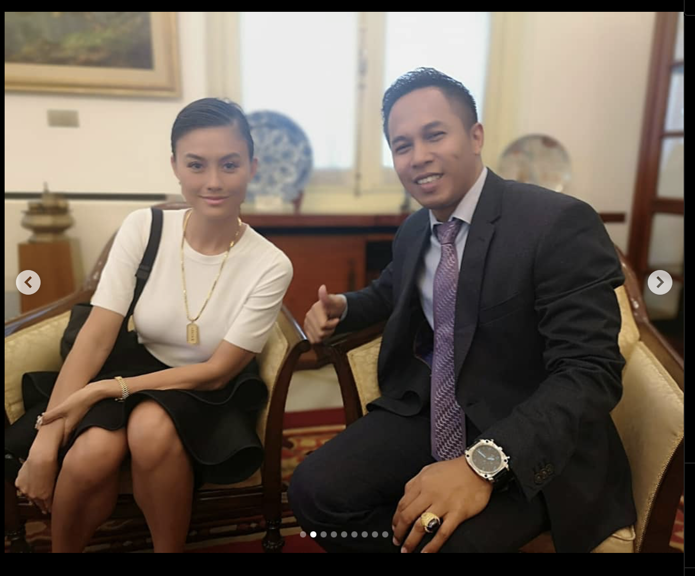 Mendampingi Agnes Monica di Istana negara